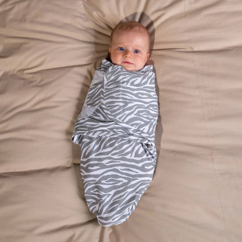 Bo Jungle Wrap Swaddling Blanket Grey And White Tiger S - Thomas 'Cocky' Hunter