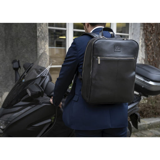 Exacompta Backpack Exactive Leather - Thomas 'Cocky' Hunter