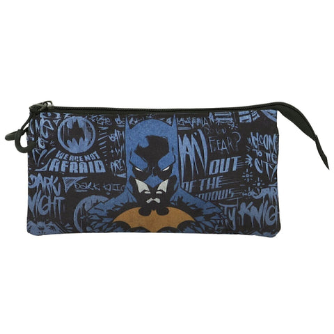 DC Comics Batman Wayne-Triple Pencil Case FAN 2.0, Blue