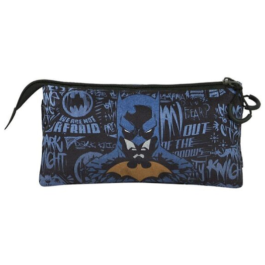 DC Comics Batman Wayne-Triple Pencil Case FAN 2.0, Blue