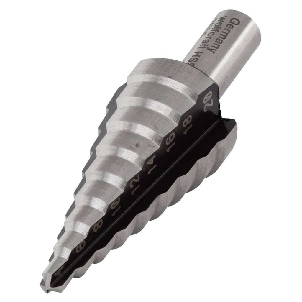 Wolfcraft Step Drill Bit 8 Mm 4-20 Mm Hss Grey 2515000 - Thomas 'Cocky' Hunter