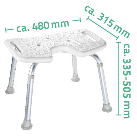 Ridder Bathroom Stool White 150 Kg A0050501 - Thomas 'Cocky' Hunter