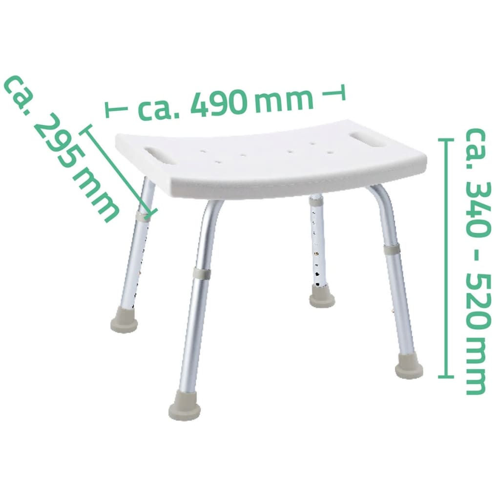 Ridder Bathroom Stool White 150 Kg A00601101 - Thomas 'Cocky' Hunter