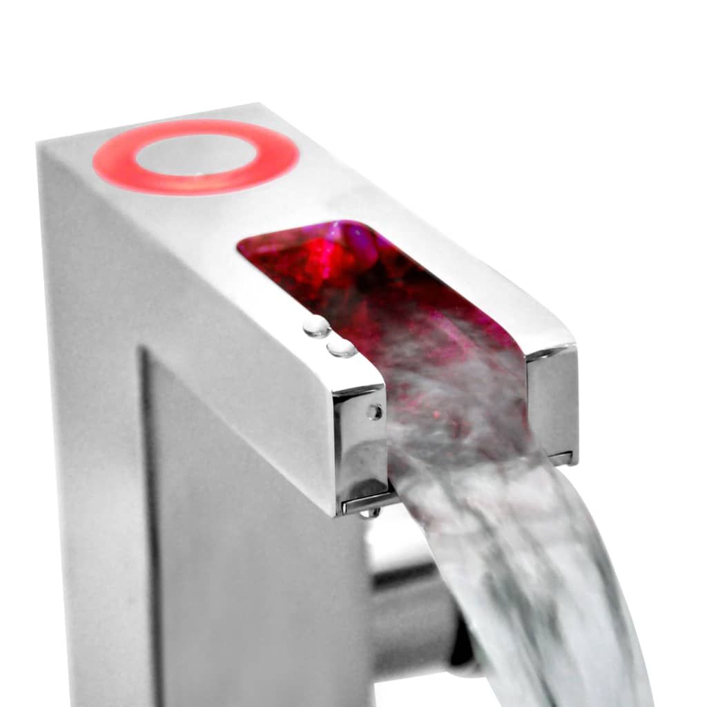 Schütte Led Basin Mixer Tap With Waterfall Spout Orinoco Chrome - Thomas 'Cocky' Hunter