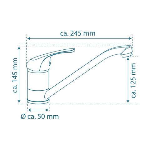 Schütte Sink Mixer Falcon Low Pressure Chrome - Thomas 'Cocky' Hunter