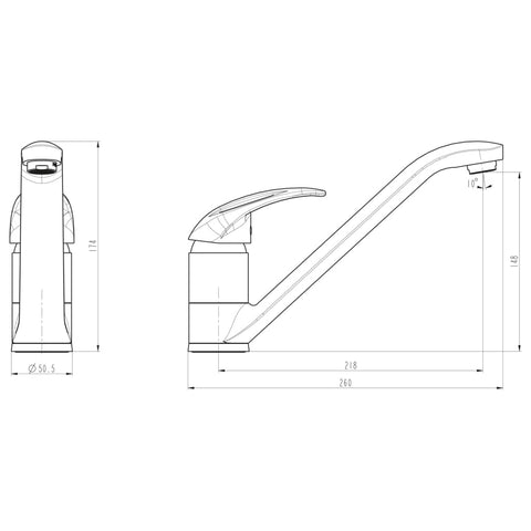 Schütte Sink Mixer Albatros Chrome - Thomas 'Cocky' Hunter