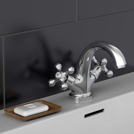 Schütte 2-Handle Basin Mixer Elk Chrome - Thomas 'Cocky' Hunter