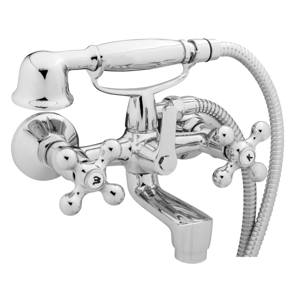 Schütte 2-Handle Bath Mixer With Hand Shower Elk Chrome - Thomas 'Cocky' Hunter