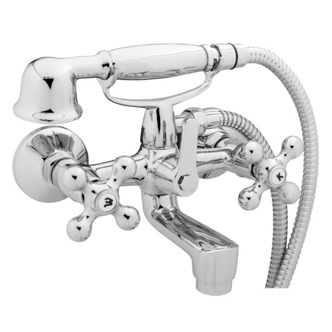 Schütte 2-Handle Bath Mixer With Hand Shower Elk Chrome - Thomas 'Cocky' Hunter