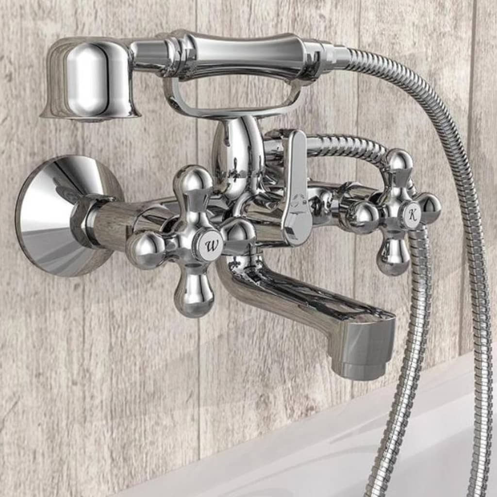 Schütte 2-Handle Bath Mixer With Hand Shower Elk Chrome - Thomas 'Cocky' Hunter