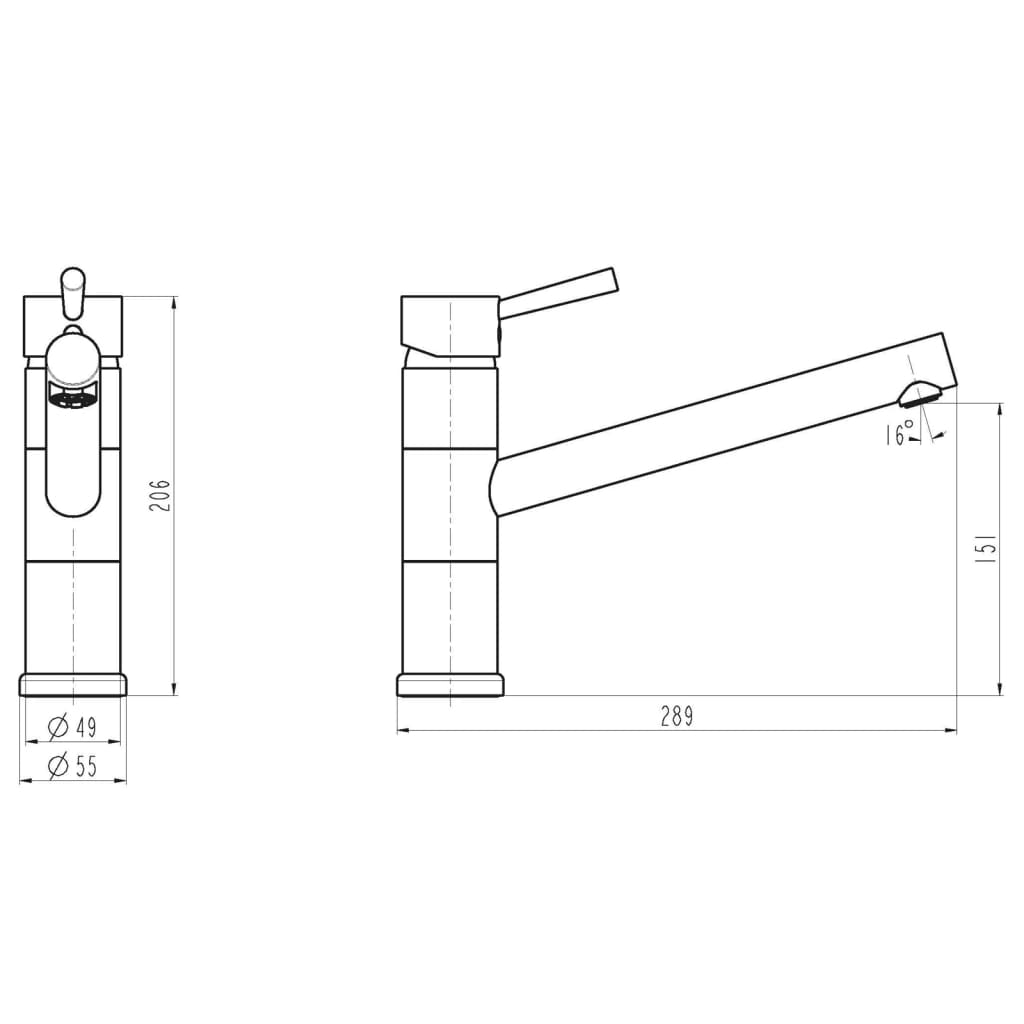 Schütte Sink Mixer Unicorn Low Pressure Chrome - Thomas 'Cocky' Hunter