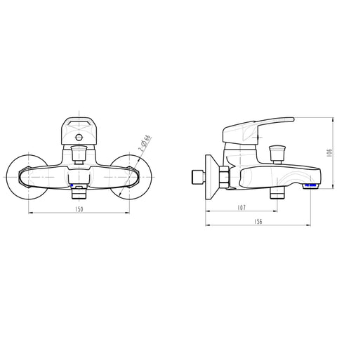 Schütte Bath Mixer Batoni Chrome - Thomas 'Cocky' Hunter