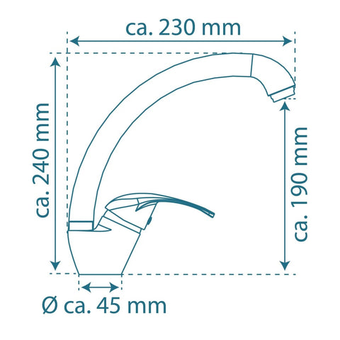 Schütte Sink Mixer With Round Spout Diziani Chrome - Thomas 'Cocky' Hunter