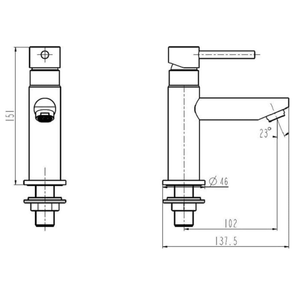 Schütte Cold Water Pillar Tap Laurana Chrome - Thomas 'Cocky' Hunter