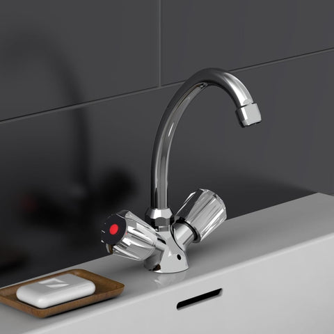 Schütte 2-Handle Basin Mixer Savino Chrome - Thomas 'Cocky' Hunter