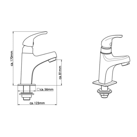 Schütte Cold Water Pillar Tap Vico Chrome - Thomas 'Cocky' Hunter