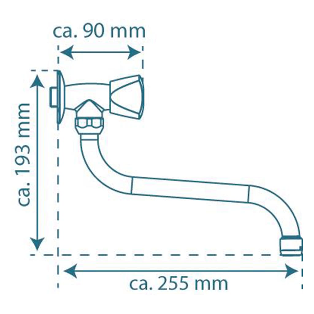 Schütte Wall-Mounted Swivel Tap Carneo Chrome - Thomas 'Cocky' Hunter