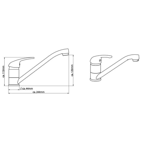 Schütte Sink Mixer Athos Plus Chrome - Thomas 'Cocky' Hunter