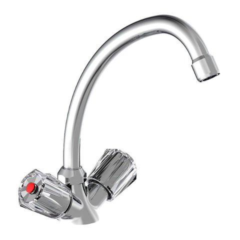 Schütte 2-Handle Sink Mixer Duo-Mix Ii Low Pressure Chrome - Thomas 'Cocky' Hunter