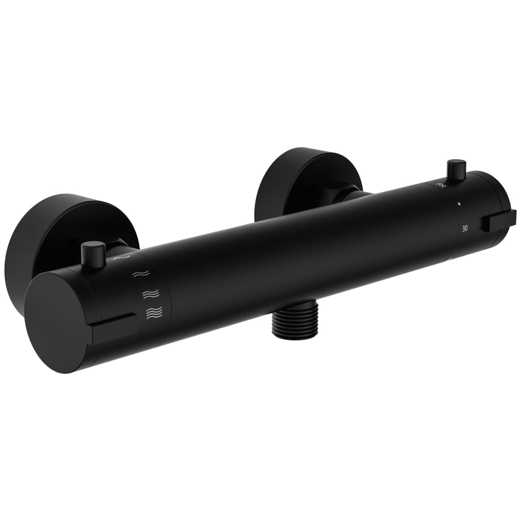 Schütte Thermostatic Shower Mixer Tap London 5.5 Cm Matt Black - Thomas 'Cocky' Hunter