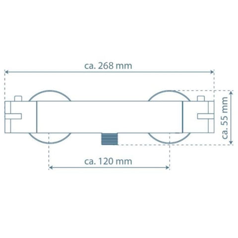 Schütte Thermostatic Shower Mixer Tap London 5.5 Cm - Thomas 'Cocky' Hunter