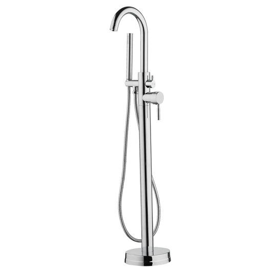 Schütte Bath Shower Mixer Tap With Shower Set Cornwall Chrome - Thomas 'Cocky' Hunter