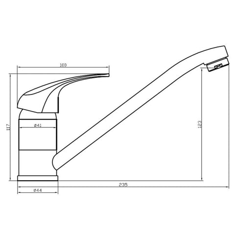 Schütte Sink Mixer Athos Chrome - Thomas 'Cocky' Hunter