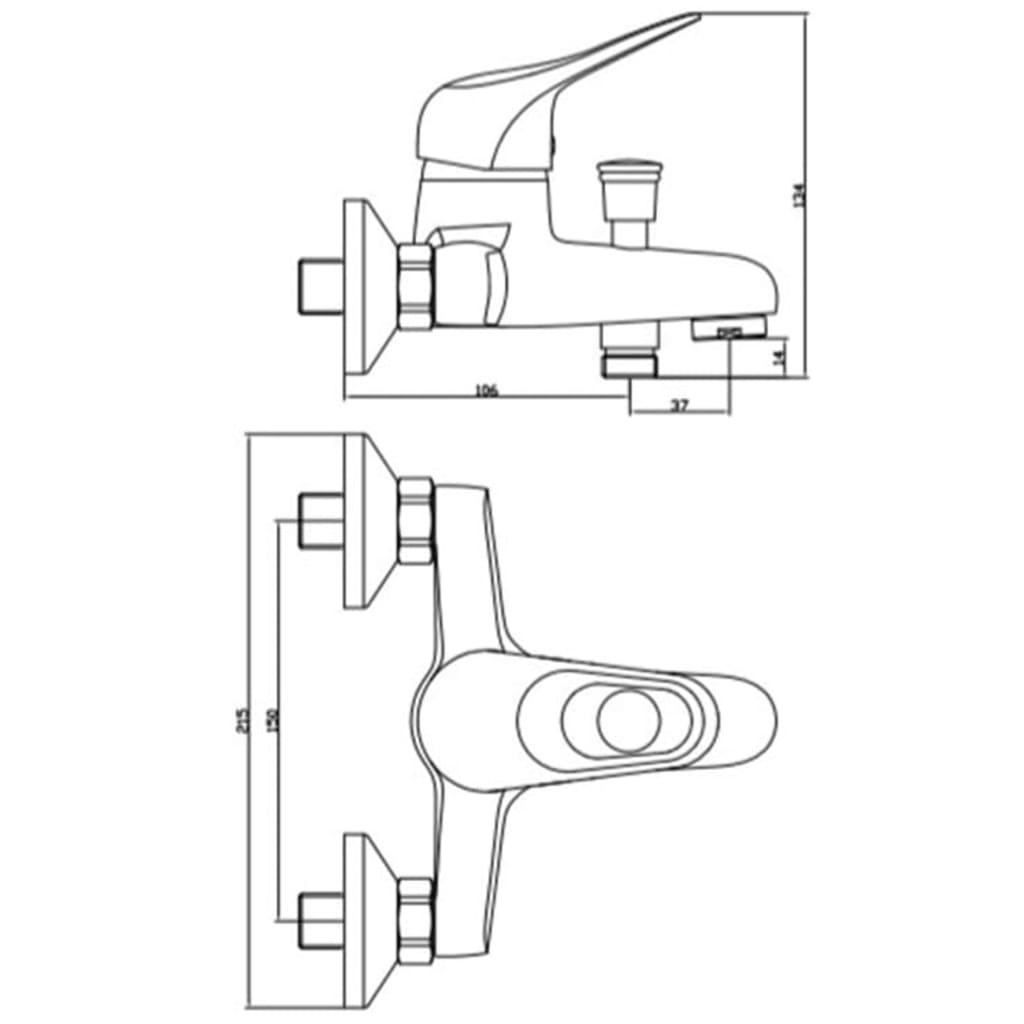 Schütte Bath Shower Mixer Tap Porto Chrome - Thomas 'Cocky' Hunter