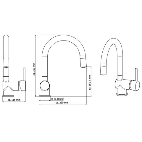 Schütte Sink Mixer With Led Stella Chrome - Thomas 'Cocky' Hunter