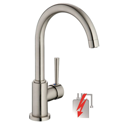 Schütte Sink Mixer With High Round Spout Cornwall Low Pressure Matt - Thomas 'Cocky' Hunter