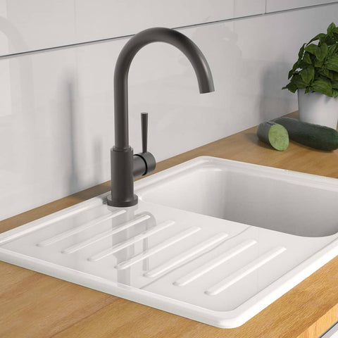 Schütte Sink Mixer Cornwall Matt Graphite - Thomas 'Cocky' Hunter