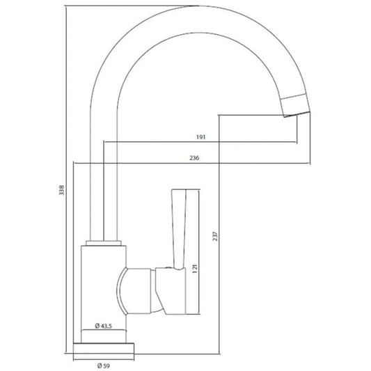 Schütte Sink Mixer Cornwall - Thomas 'Cocky' Hunter