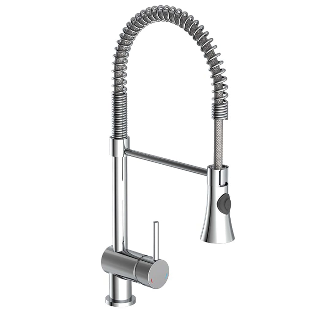 Schütte Sink Mixer With Spiral Spring Cornwall Low Pressure Chrome - Thomas 'Cocky' Hunter