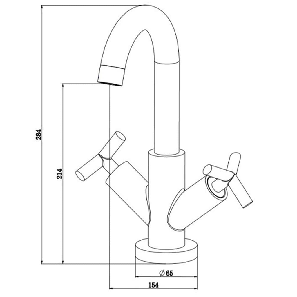 Schütte 2-Handle Basin Mixer Eliot Chrome - Thomas 'Cocky' Hunter