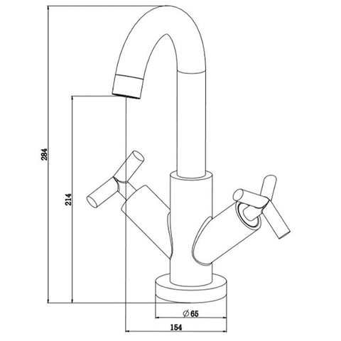 Schütte 2-Handle Basin Mixer Eliot Chrome - Thomas 'Cocky' Hunter