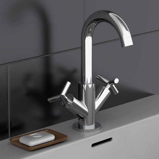 Schütte 2-Handle Basin Mixer Eliot Chrome - Thomas 'Cocky' Hunter