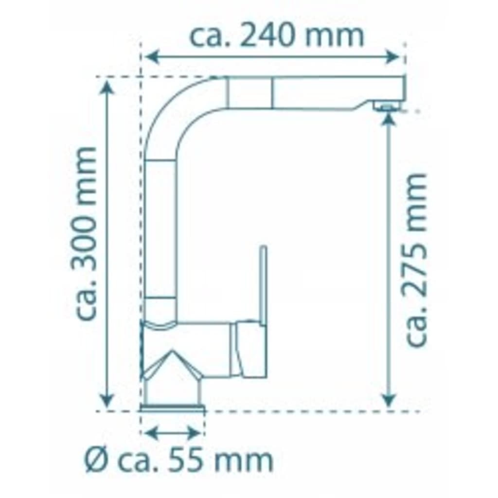 Schütte Kitchen Mixer Tap With Pull-Out Spout London Matte - Thomas 'Cocky' Hunter