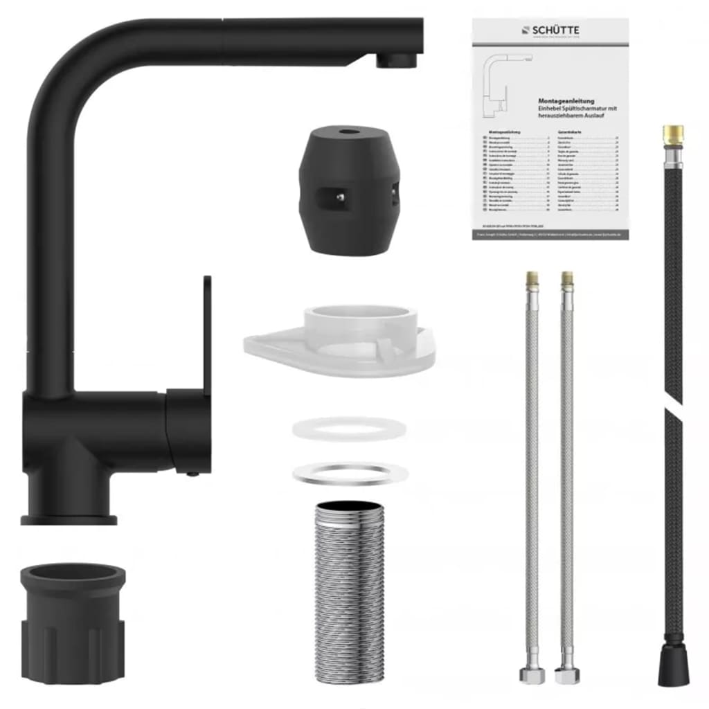 Schütte Kitchen Mixer Tap With Pull-Out Spout London Matte - Thomas 'Cocky' Hunter