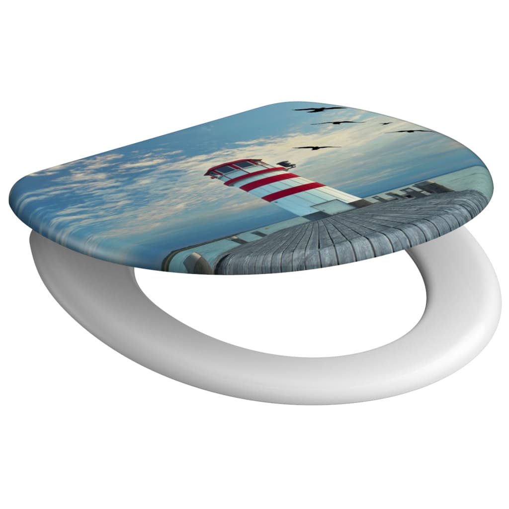 Schütte Toliet Seat With Soft-Close Lighthouse - Thomas 'Cocky' Hunter