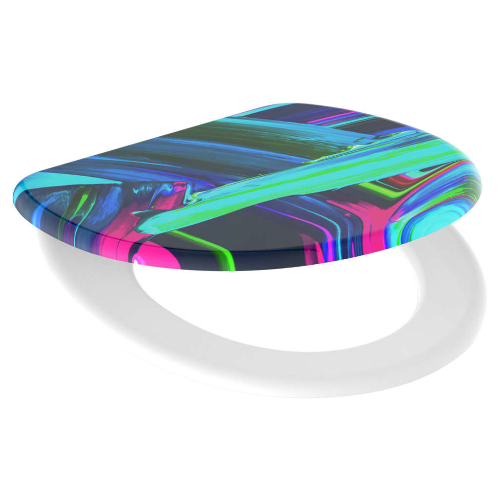 Schütte Toilet Seat With Soft-Close Neon Paint - Thomas 'Cocky' Hunter