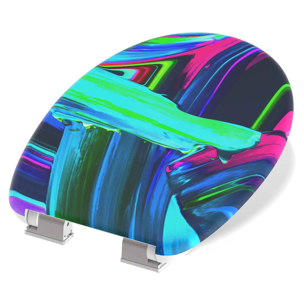 Schütte Toilet Seat With Soft-Close Neon Paint - Thomas 'Cocky' Hunter