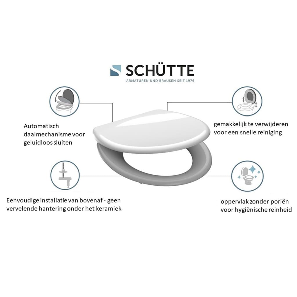 Schütte Duroplast Toilet Seat With Soft-Close Quick Release Anthrazit - Thomas 'Cocky' Hunter