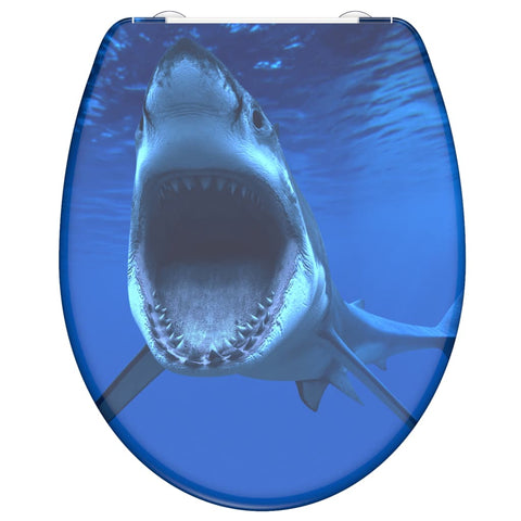 Schütte Toilet Seat With Soft-Close Quick Release Shark - Thomas 'Cocky' Hunter