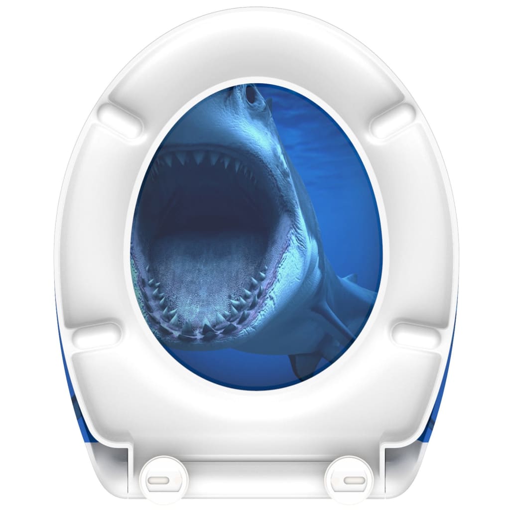 Schütte Toilet Seat With Soft-Close Quick Release Shark - Thomas 'Cocky' Hunter