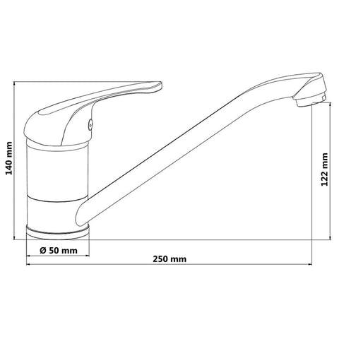 Schütte Sink Mixer Ultra Low Pressure Chrome - Thomas 'Cocky' Hunter