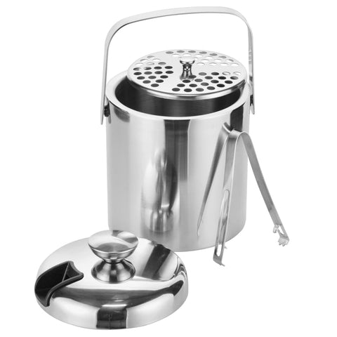 Hi Ice Bucket With Lid And Tongs - Thomas 'Cocky' Hunter