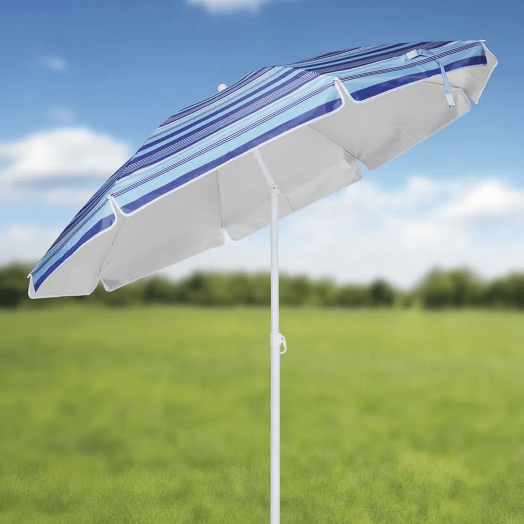 Hi Beach Parasol 200 Cm Blue Striped - Thomas 'Cocky' Hunter