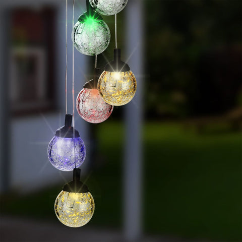 Hi Solar Led Deco-Light Crackle Glass 6 Bulbs - Thomas 'Cocky' Hunter