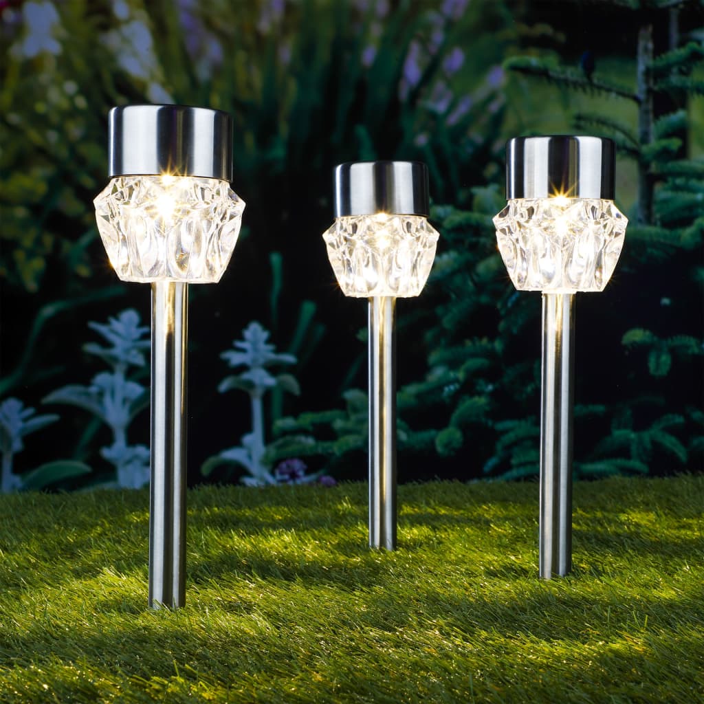 Hi Solar Led Path Light Sticks 3 Pcs Crystal - Thomas 'Cocky' Hunter