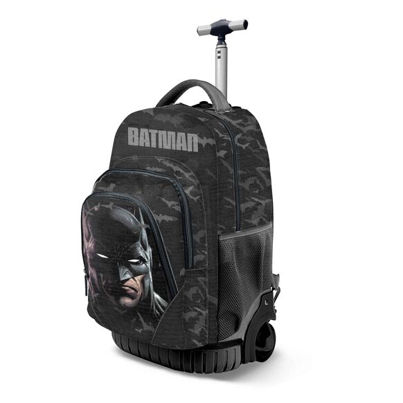 DC Comics Batman Face-GTS FAN Trolley Backpack, Black